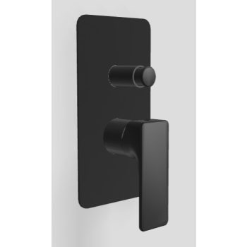   3MM Hask zuhany-kád csaptelep, 2 fogyasztóhoz, matt fehér, fekete vagy nikkel színben