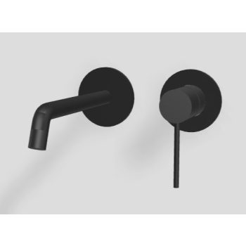   3MM Up+ fali mosdó csaptelep, 176 mm, matt fehér, fekete vagy nikkel színben