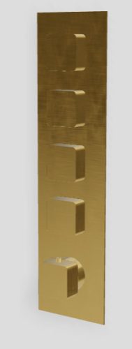 3MM Hask termosztátos zuhany-kád csaptelep, 4 fogyasztóhoz, különleges színekben