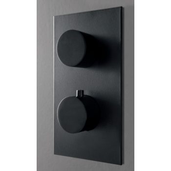   3MM Up+ termosztátos zuhany-kád csaptelep, 3 fogyasztóhoz, matt fehér, fekete vagy nikkel színben