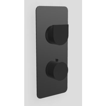   3MM Hask termosztátos zuhany-kád csaptelep, 3 fogyasztóhoz, matt fehér, fekete vagy nikkel színben