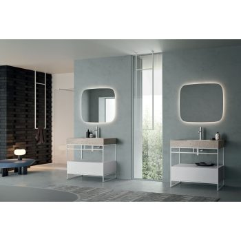 Arbi Shape tükör világítással, 85 cm