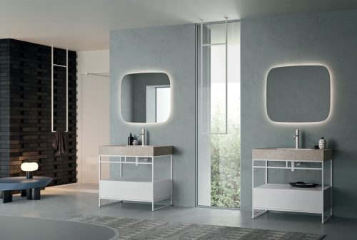 Arbi Shape tükör világítással, 85 cm