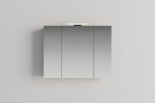 Arbi Chic tükrös fali szekrény, három ajtóval, világítással, 95 cm, több színben