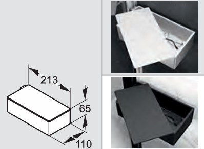 HÜPPE SELECT+ SL2201 dry box doboz a profilsínhez