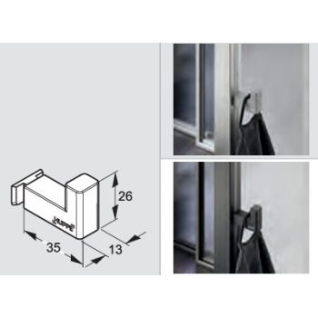 HÜPPE SELECT+ SL2701 akasztó a profilsínhez