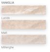 STUDIO ONE SMALTO VANIGLIA MILLERIGHE 5 x 25 cm matt fali csempe