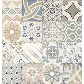   STUDIO ONE TERRE PATCHWORK 20 x 20 cm matt, mintás, fali és padlócsempe
