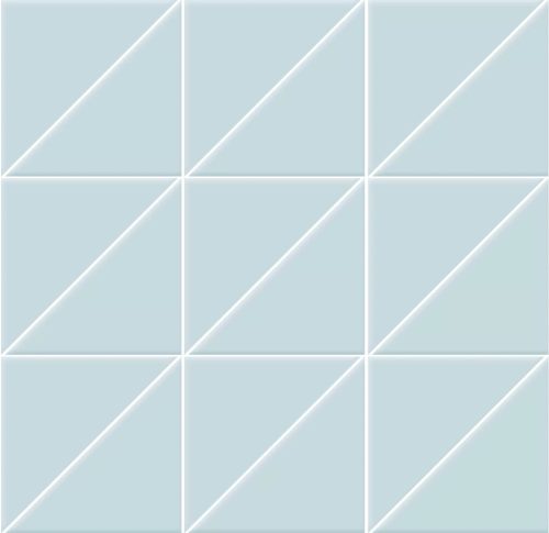 CERAMICA VOGUE INTERNI AZZURRO TRIANGOLI MATT MOZAIK, FALI ÉS PADLÓCSEMPE