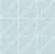 CERAMICA VOGUE INTERNI AZZURRO TRIANGOLI MATT MOZAIK, FALI ÉS PADLÓCSEMPE