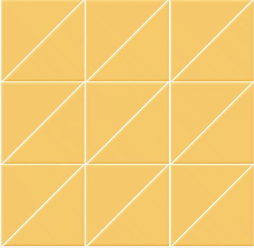 CERAMICA VOGUE INTERNI GIALLO TRIANGOLI MATT MOZAIK, FALI ÉS PADLÓCSEMPE