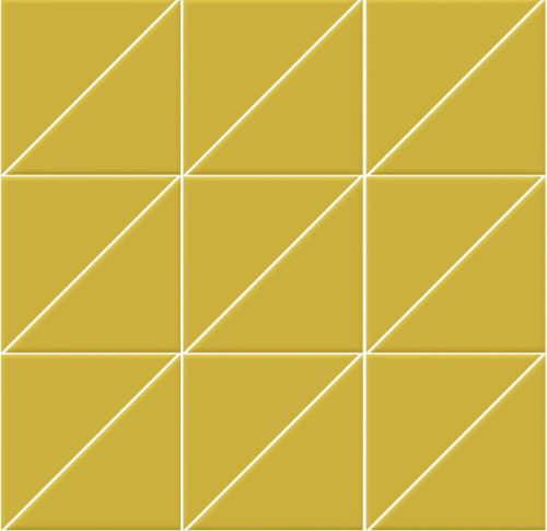 CERAMICA VOGUE INTERNI SENAPE TRIANGOLI MATT MOZAIK, FALI ÉS PADLÓCSEMPE