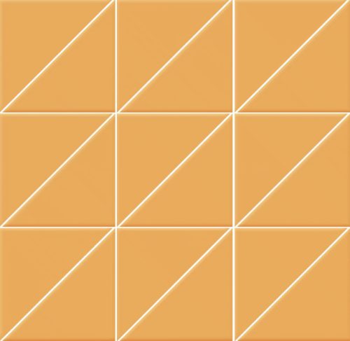 CERAMICA VOGUE INTERNI MANDARINO TRIANGOLI MATT MOZAIK, FALI ÉS PADLÓCSEMPE