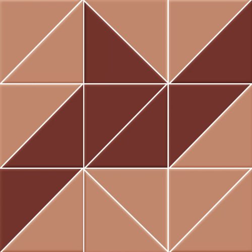 CERAMICA VOGUE INTERNI MTD4001 TRIANGOLI MATT MOZAIK KEVERÉK, FALI ÉS PADLÓCSEMPE