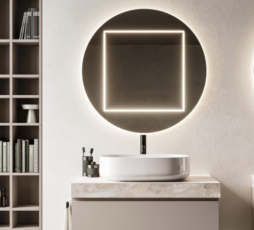 Arbi Pitagora tükör világítással, 85 cm