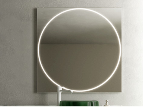 Arbi Euclide tükör világítással, 70 cm