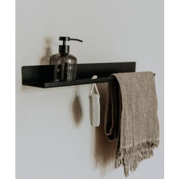   MPD SHO PLUS fürdőszobai polc, törölközőtartóval, 60 cm,  matt RAL színekben