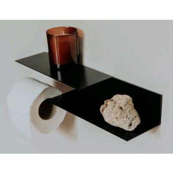   MPD ZALA wc papírtartó és polc, 24 cm,  matt RAL színekben