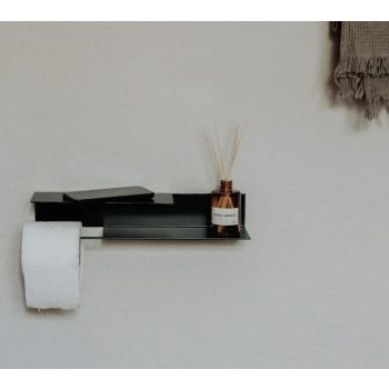   MPD ZALA wc papírtartó és polc, 37 cm,  matt RAL színekben